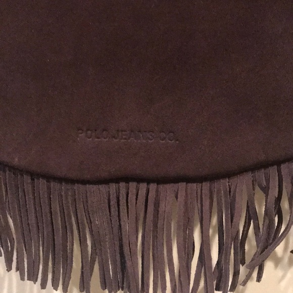 Polo jeans fringe suede brown boho handbag - Picture 3 of 7